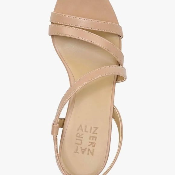 NWOB Naturalizer Brenta Strappy Platform Dress Sandal Tan Faux Leather 9.5 - Picture 6 of 13